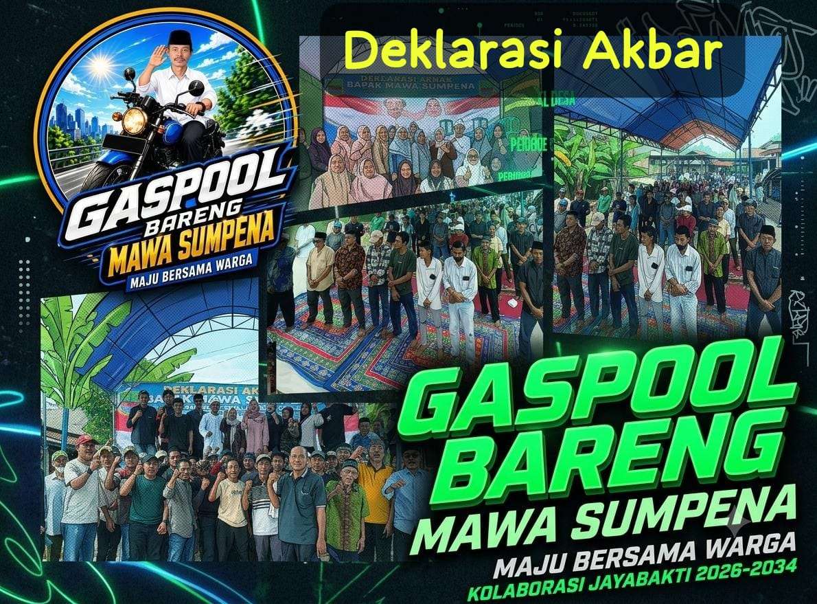 Mawa Sumpena Resmi Deklarasi, Ratusan Warga Tunjukkan Dukungan Penuh di Pilkades Jayabakti 2026-2034 Mawa Sumpena Resmi Deklarasi, Ratusan Warga Tunjukkan Dukungan Penuh di Pilkades Jayabakti 2026-2034