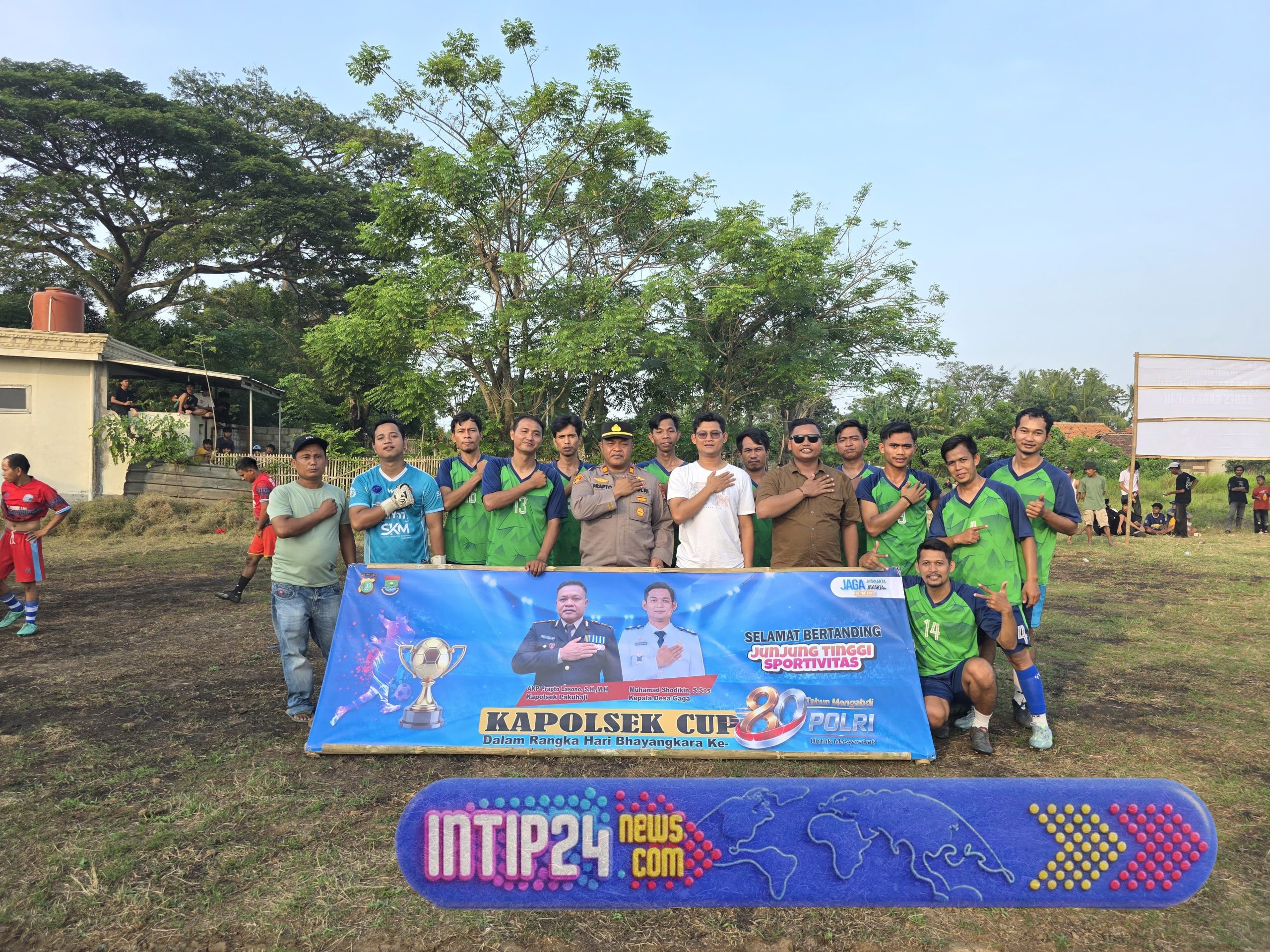 Dalam rangka HUT Polri ke 80 Polsek Pakuhaji buka Turnamen sepak bola