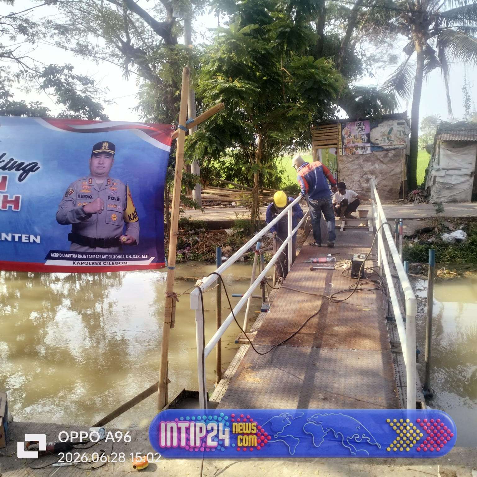 Progres 85%, Pembangunan Jembatan Merah Putih Presisi Tahap III Polres Cilegon Terus Dikebut