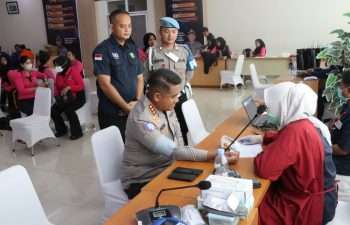 Polresta Tangerang Gelar Donor Darah, Bakti Kesehatan Maknai Hari Bhayangkara