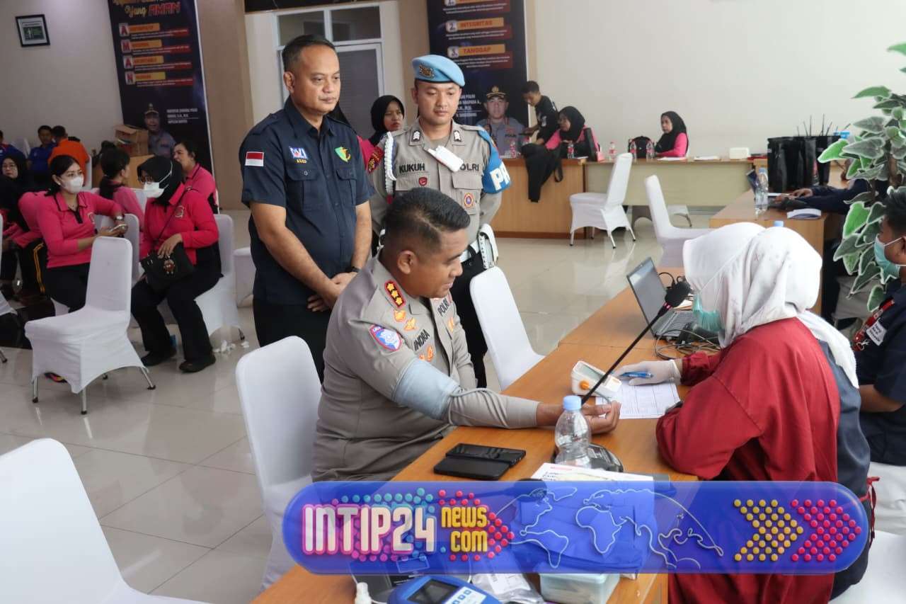 Polresta Tangerang Gelar Donor Darah, Bakti Kesehatan Maknai Hari Bhayangkara