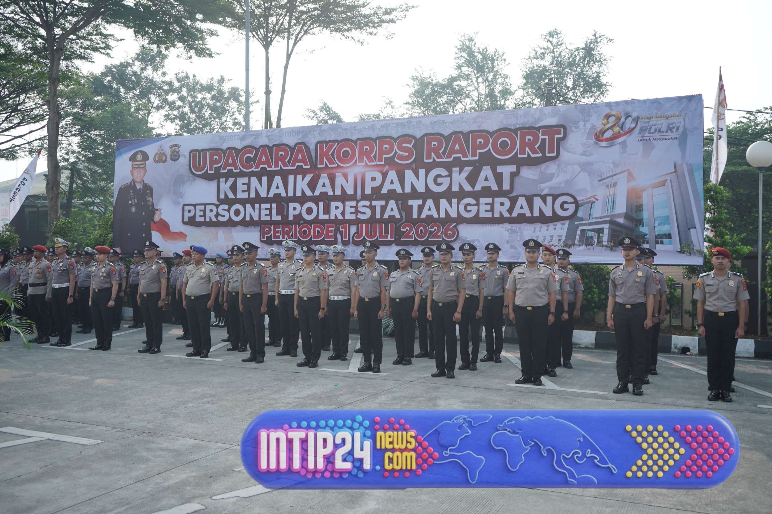 105 Personel Polresta Tangerang Naik Pangkat, Kapolresta Minta Tingkatkan Kualitas Pelayanan