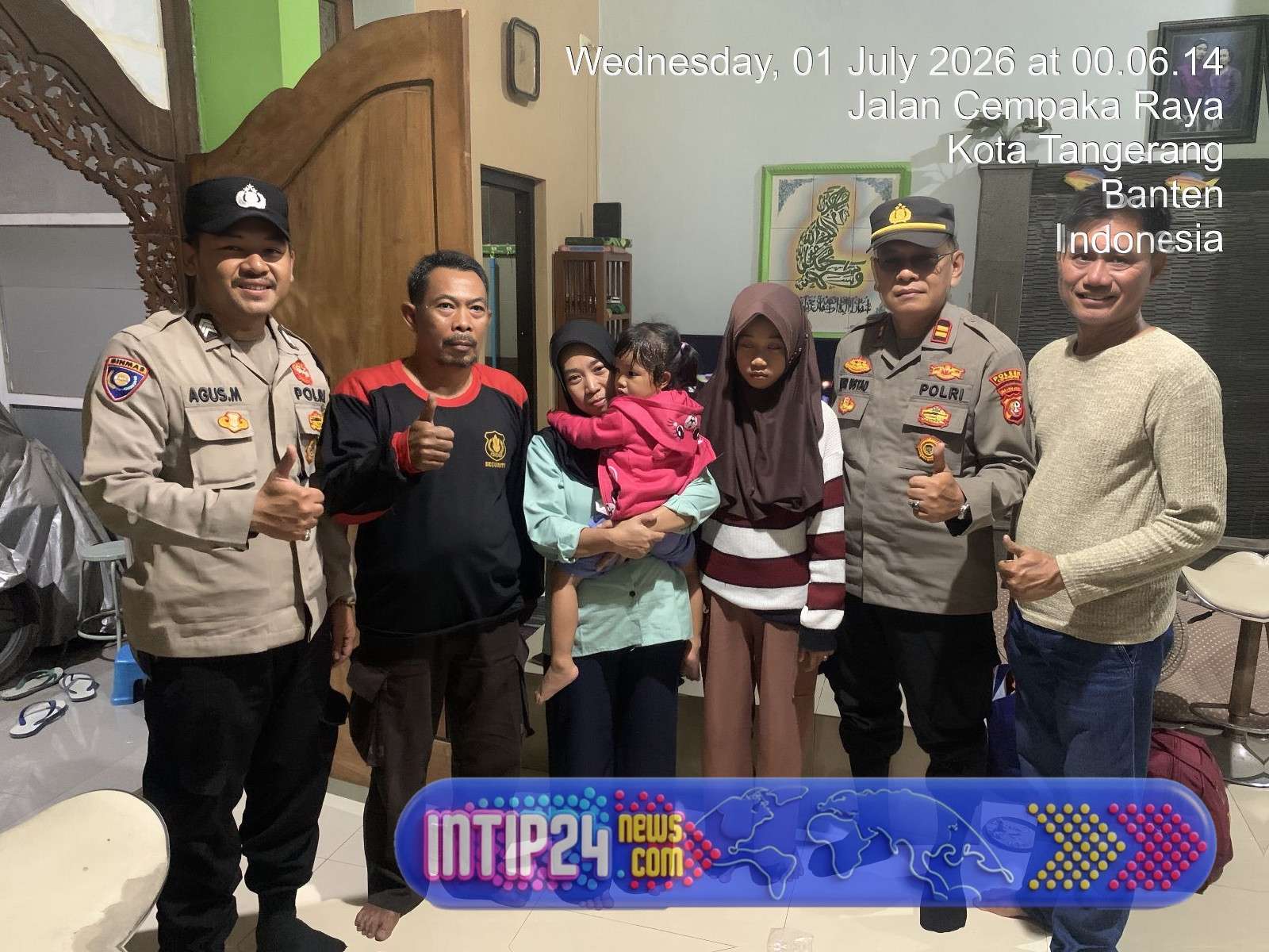 Respons Cepat Polsek Cipondoh Berhasil Satukan Kembali Anak yang Terpisah dari Ibunya di Terminal Poris
