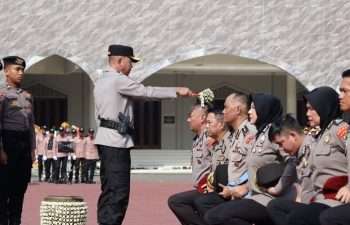 Kapolda Banten Pimpin Upacara Kenaikan Pangkat Personel Periode 1 Juli 2026