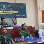 Danrem 064/Maulana Yusuf Ikuti Rakornis TMMD Ke-129 Secara Daring