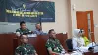 Danrem 064/Maulana Yusuf Ikuti Rakornis TMMD Ke-129 Secara Daring
