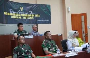 Danrem 064/Maulana Yusuf Ikuti Rakornis TMMD Ke-129 Secara Daring