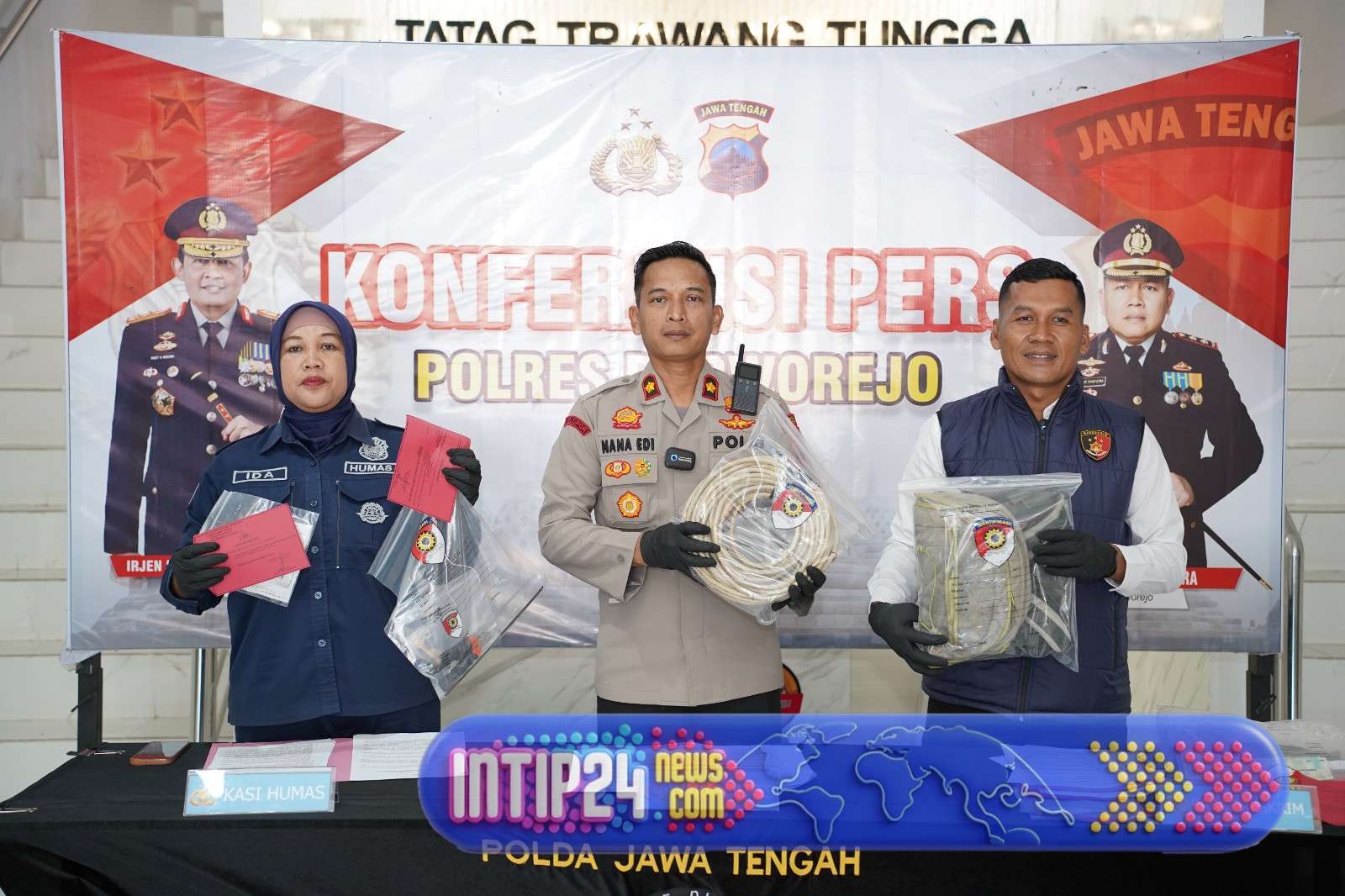 Spesialis pencurian Kabel Listrik Penerangan jalan berhasil di bekok jajaran Polres Purworejo