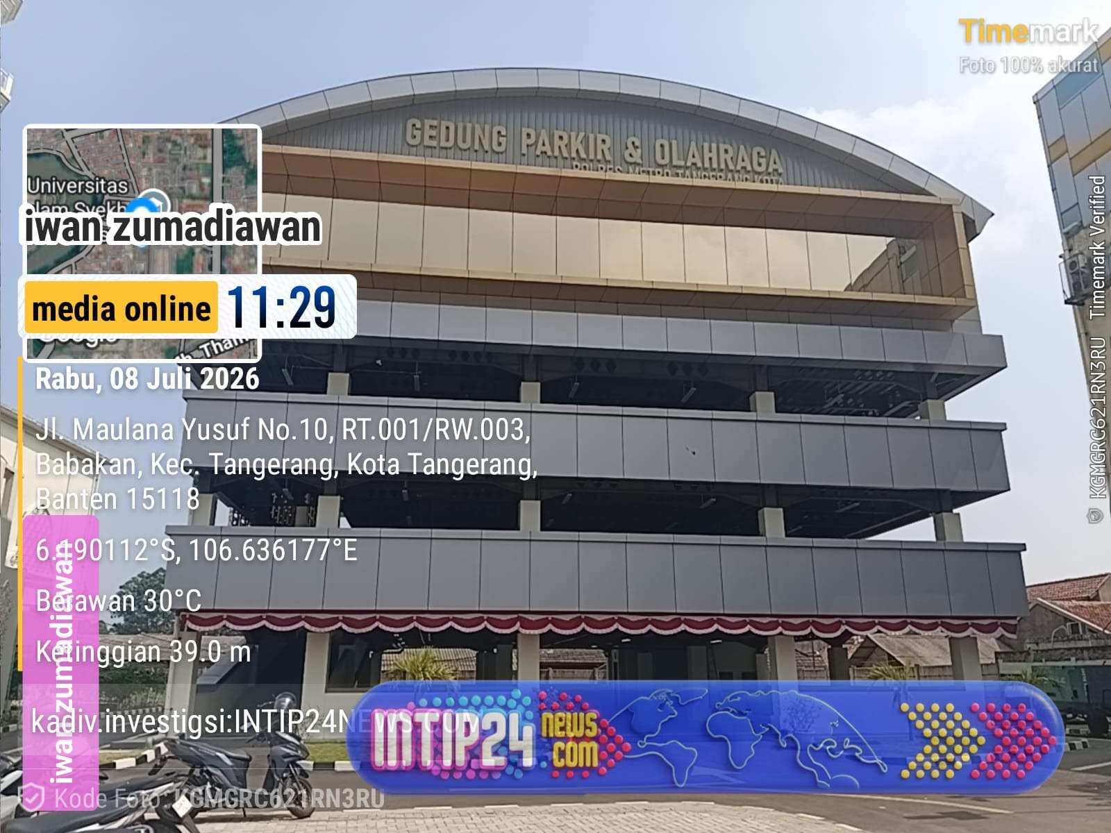 Pemerintah Daerah Serahkan Gedung Parkir & Olahraga kepada Polres Metro Tangerang Kota Pemerintah Daerah Serahkan Gedung Parkir & Olahraga kepada Polres Metro Tangerang Kota