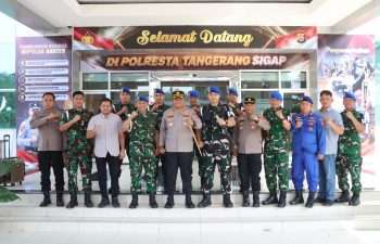 Perkuat Sinergi, Polresta Tangerang Terima Kunjungan Denpom Jaya