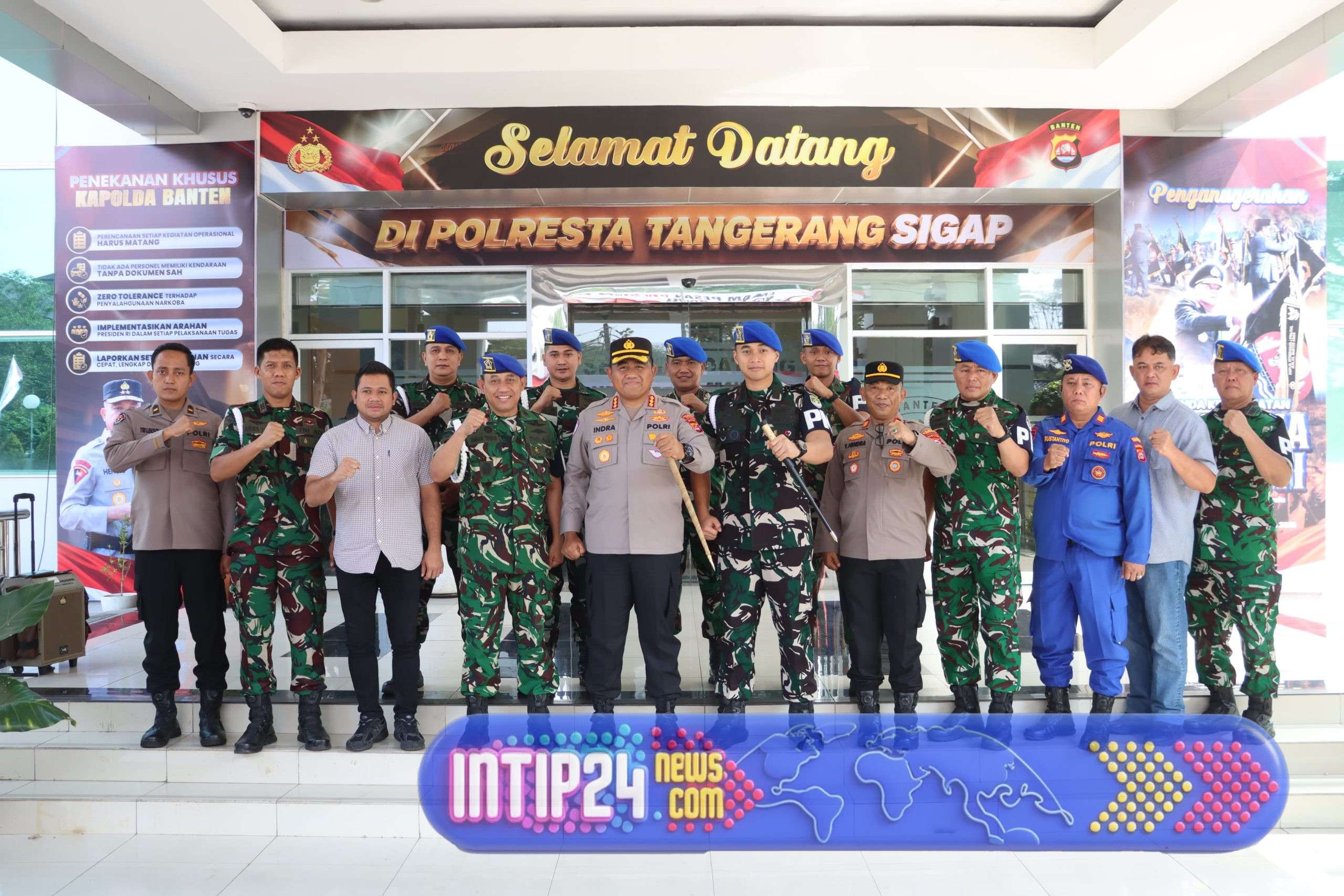 Perkuat Sinergi, Polresta Tangerang Terima Kunjungan Denpom Jaya