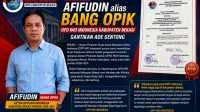 Afifudin (Bang Opik) Resmi Pimpin DPD IWO Indonesia Kabupaten Bekasi Gantikan Ade Gentong