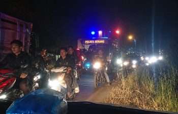 Pembongkaran Jalan  Cikande–Rangkasbitung Sebabkan Kemacetan, Warga Minta Pengerjaan Dipercepat