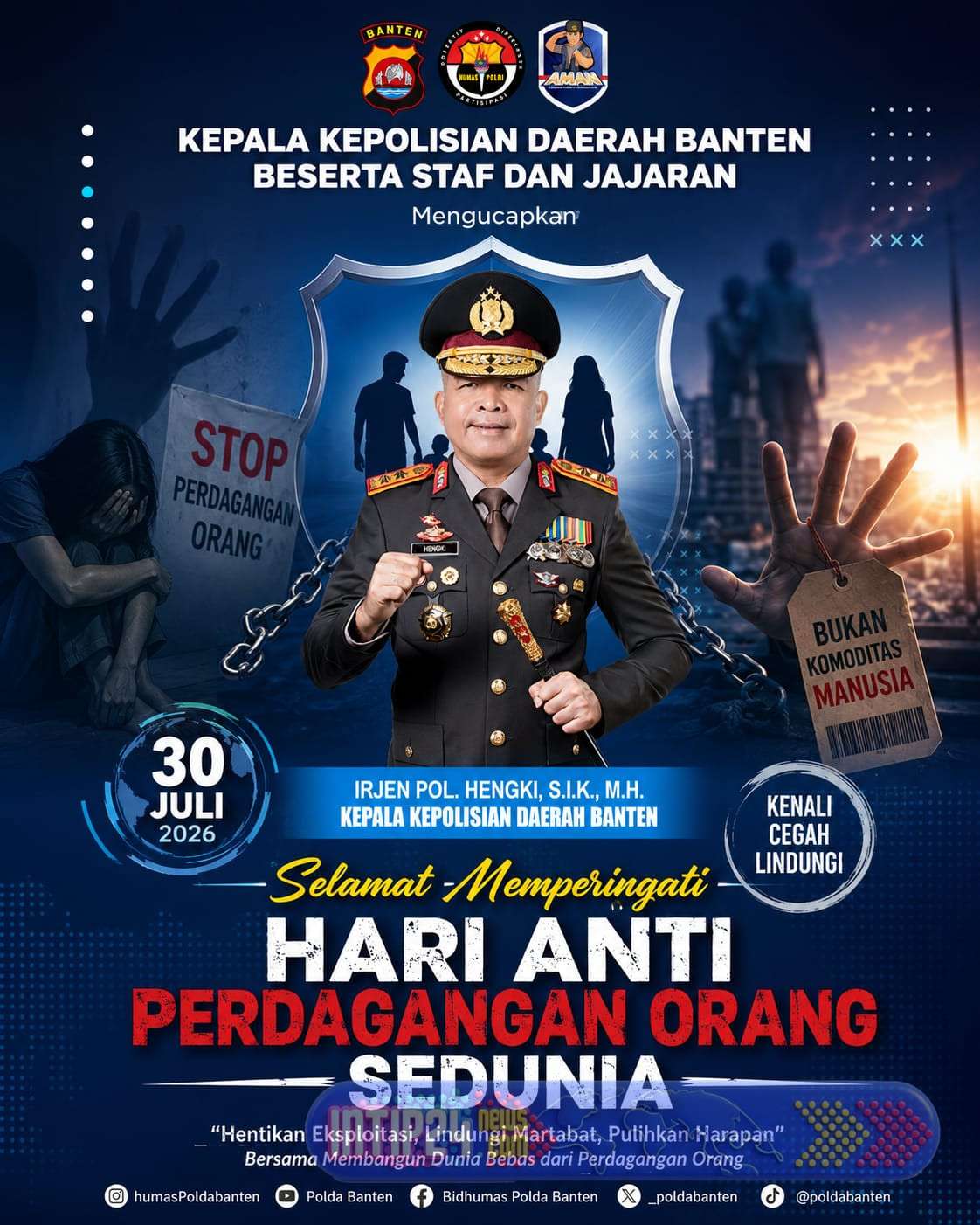 Hari Anti Perdagangan Orang Sedunia, Polda Banten Ajak Masyarakat Cegah TPPO