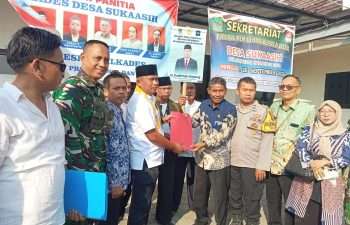 Diiringi Antusiasme Para Pendukung, H. Sudirman Gepeng Daftar Pilkades Sukaasih 2026–2034