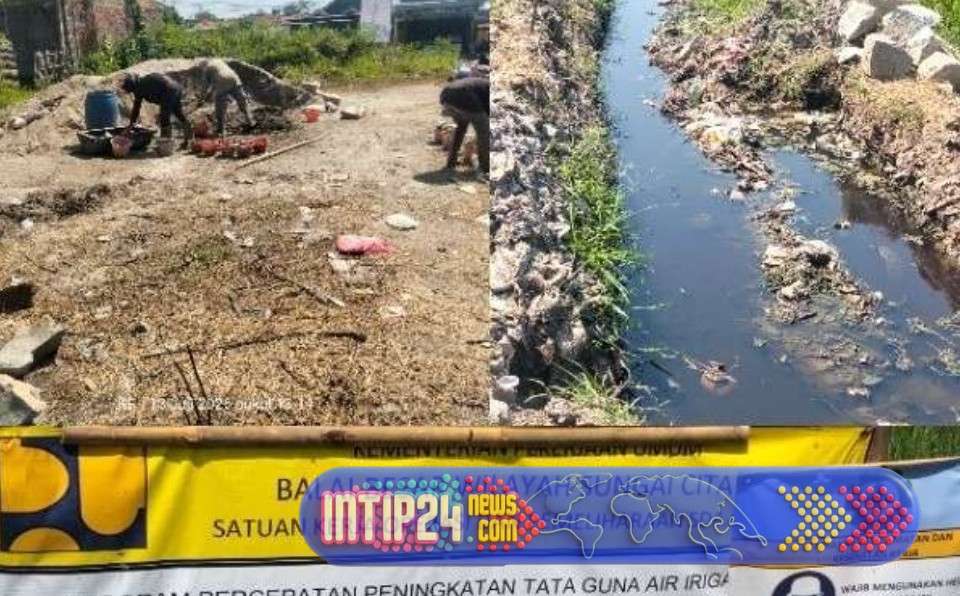Proyek Irigasi P3-TGAI Rp195 Juta di Karangsetia Diduga Dikerjakan Asal asalan