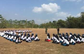 75 Anggota Paskibraka SMKN 1 Ponjong Disambut Panewu, Latihan Hari Pertama Berjalan Lancar