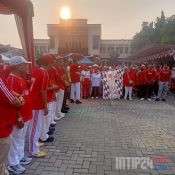 Semarak Kemerdekaan RI ke-81, Kecamatan Karawaci Gelar Gerak Jalan Sehat