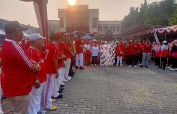 Semarak Kemerdekaan RI ke-81, Kecamatan Karawaci Gelar Gerak Jalan Sehat
