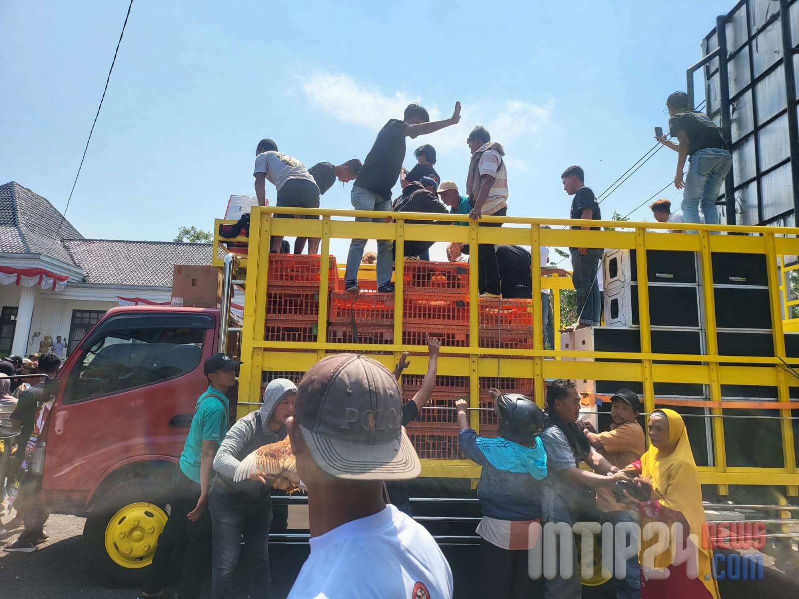 Ribuan Ekor Ayam Dibawa ke DPRD Wonosobo, Peternak Desak Pakan Murah dan Harga Telur Naik Ribuan Ekor Ayam Dibawa ke DPRD Wonosobo, Peternak Desak Pakan Murah dan Harga Telur Naik