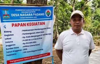 Proyek Rabat Beton Rp 253 Juta di Desa Nagara Padang Disorot, 12 Pekerja Dikhabarkan Belum Dibayar