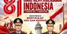 Kapolda Banten dan Jajaran Ucapkan Selamat HUT ke-81 Kemerdekaan RI