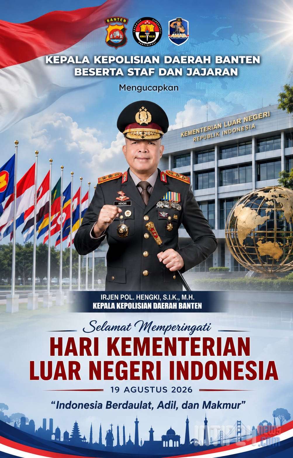 Polda Banten Apresiasi Peran Diplomasi Indonesia di Hari Kementerian Luar Negeri