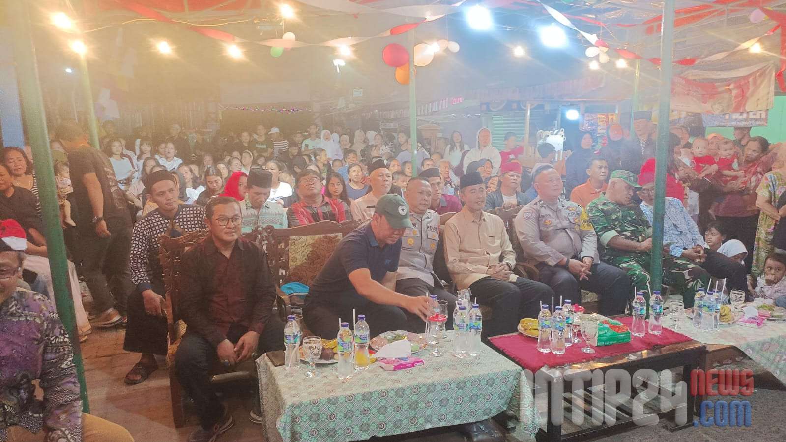 Kapolsek Karawaci Hadiri Malam Puncak HUT RI ke-81, Ajak Warga Perkuat Kamtibmas