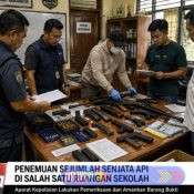 995 Pucuk Senpi Beserta Amunisi Ditemukan di Ruangan Sekolah Swasta di Jakarta Selatan