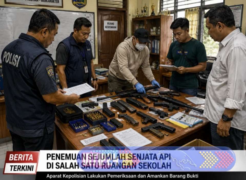 995 Pucuk Senpi Beserta Amunisi Ditemukan di Ruangan Sekolah Swasta di Jakarta Selatan 995 Pucuk Senpi Beserta Amunisi Ditemukan di Ruangan Sekolah Swasta di Jakarta Selatan