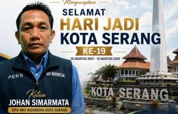 HUT KE-19 Kota Serang, Johan Simarmata: Pers Harus Hadir Kawal Pembangunan dan.Aspirasi Warga
