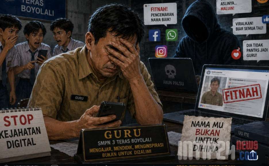 Guru SMPN 3 Teras Boyolali Korban Kejahatan Digital, Resmi Laporkan Pemerasan dan Fitnah ke Polisi