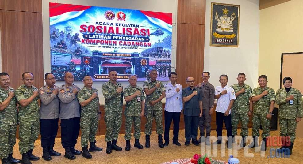 Kodam IV/Diponegoro Perkuat Pertahanan Negara Lewat Sosialisasi Latihan Penyegaran Komcad