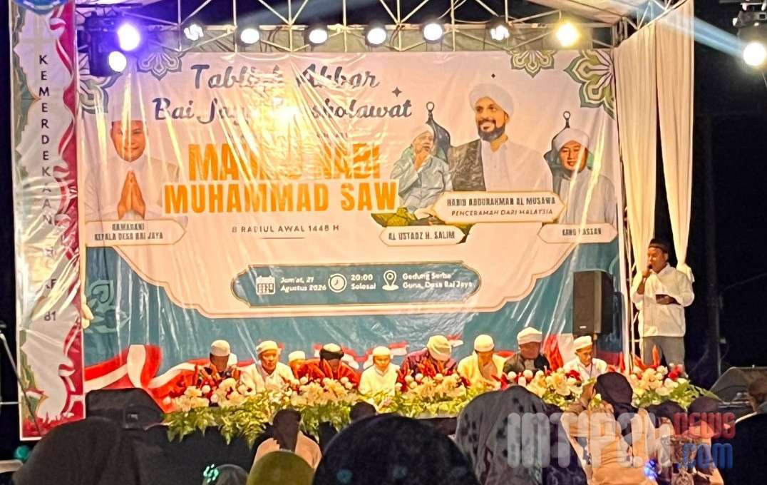Ribuan Jemaah Padati Tablug Akbar Maulid Nabi di Desa BAI JAYA PASER, Hadirkan Penceramah Habib dari Malaysia Ribuan Jemaah Padati Tablug Akbar Maulid Nabi di Desa BAI JAYA PASER, Hadirkan Penceramah Habib dari Malaysia