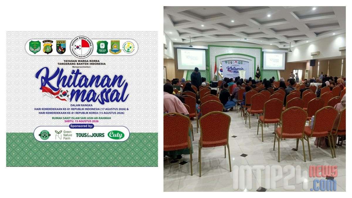 Khitanan Massal Yayasan Warga Korea Tangerang, Semarakkan HUT Kemerdekaan RI dan Korea